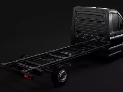 MAN TGE Chassi SingleCab L2 2017 3D model