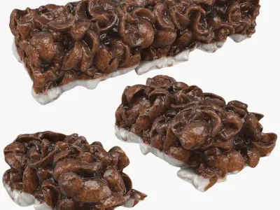 Koko Krunch Cereal Bar Set 3D model