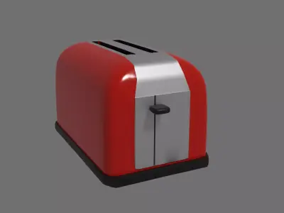 Low Poly Toaster Free low-poly 3D model