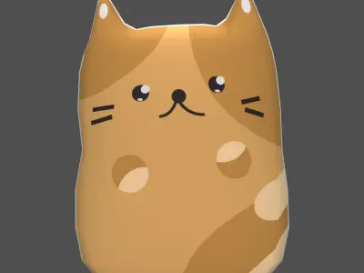 Plush Cat Free 3D model