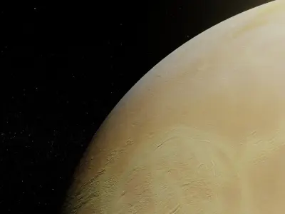Photorealistic Venus 3D Model 8K Textures and Sci-Fi Music Pack Low-poly 3D model