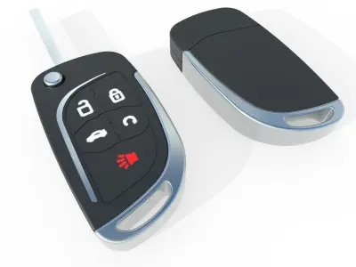 Car key Model 4 Low-poly 3D model