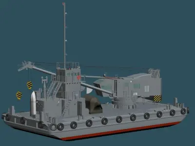 JMSDF 4support ship set 3D model