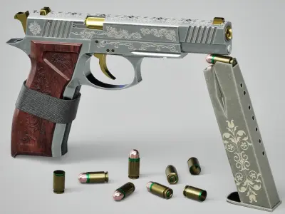 Revenge Silver Low-poly 3D model