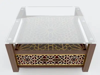 Arabic Table  Free 3D model