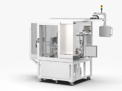 Full Automatic Motor Rotor Magnetization and Synthesis Machine 3D model