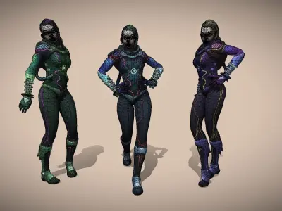 Space Punk 3D model