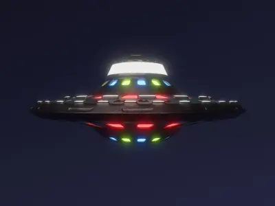 Spacial UFO - OVNI - Space Ship - Flying Saucer 3D model 1 3D model