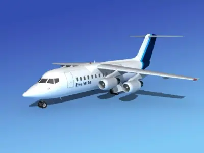 BAe 146-200 Everette Charter 3D model