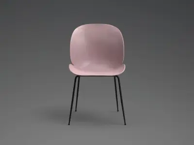 Kempton Dining Chair pantone Low-poly 3D model