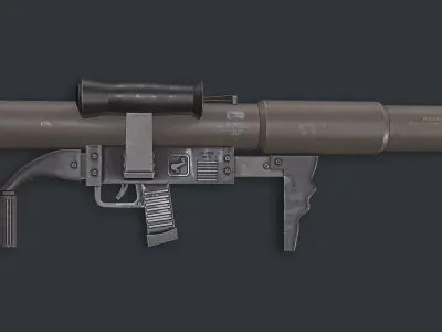 Rocket Launcher Game Ready 4   Low-poly 3D model