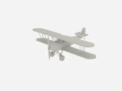 The Consolidated Model 14 Fleet Biplane 3D model
