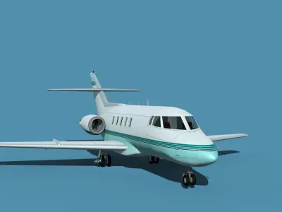 British Aerospace 125 Dominie V15 3D model