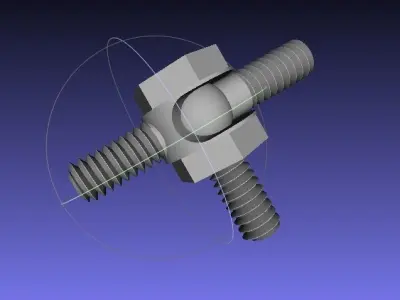 3D Printing Bolt Fastener Hinge Joint Free 3D print model