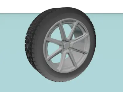 Fox FX2 wheel 3D model