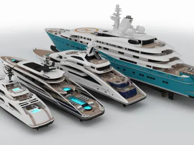 Collection Yachts Summer 2024 3D model