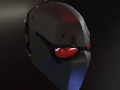 Devtac Ronin Ballistic Mask SLIM Low-poly 3D model