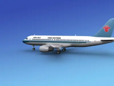 Airbus A320 China Southern 3D model