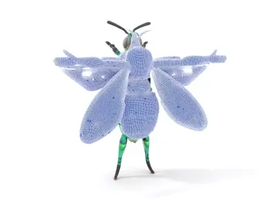 Vivid Emerald Insect model pack Low-poly 3D model