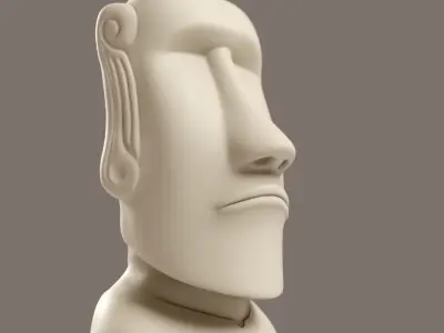 Moai Easter Island Statue 3D print model