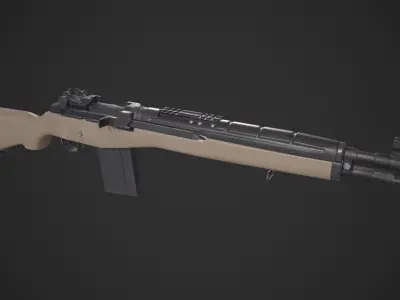 Springfield Armory M1A Low-poly 3D model
