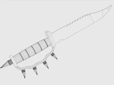 steel sword 3D model