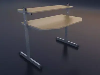 Modern office desk 3D model