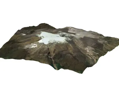Volcan Nevado Del Ruiz - Nevado Del Ruiz Volcano 3D model