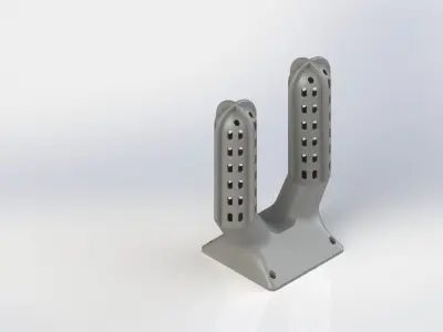 Boxing glove dryer uses one 120mm fan and support free 3D print model