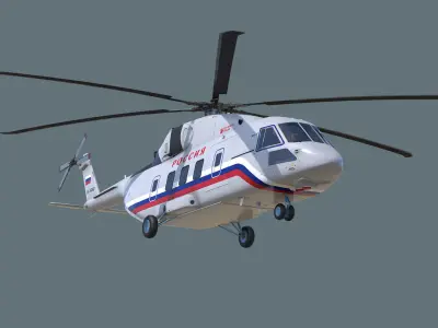 Mi-38 helicopter 3D model