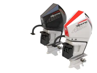 Outboard Motor 450HP 3D model