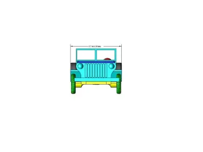 Simple Jeep 3D print model