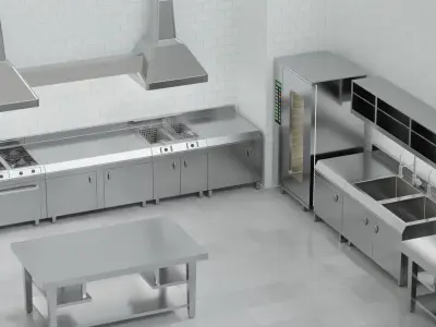 Industrial Kitchen 3D model