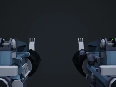 Stylized M4A1 Rifle - Low Poly Mobile Ready Low-poly 3D model