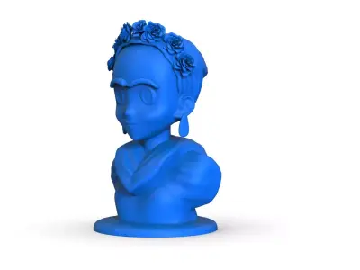 Frida Kahlo Bust 3D print model
