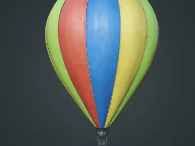 Air Ballon Low-poly 3D model