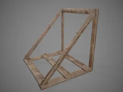 Medieval Weapon Market 01 Low-poly 3D model