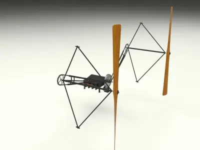 Wright Flyer Propulsion 3D model