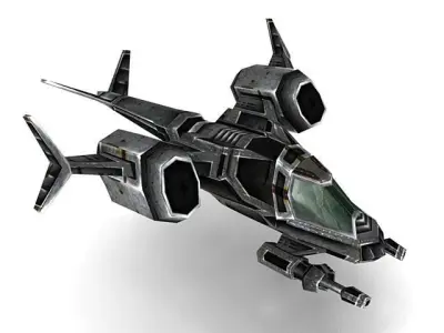 Sci-Fi Airspace pack Low-poly 3D model