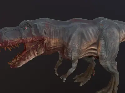 TyrannosaurusF t - rex Low-poly 3D model