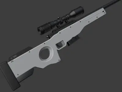 AWP Sniper Free 3D model