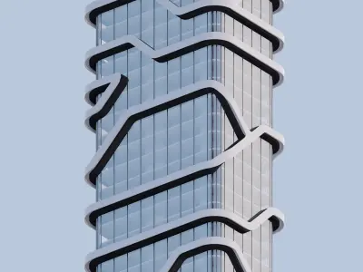 Modern Building Concept 01 3D model