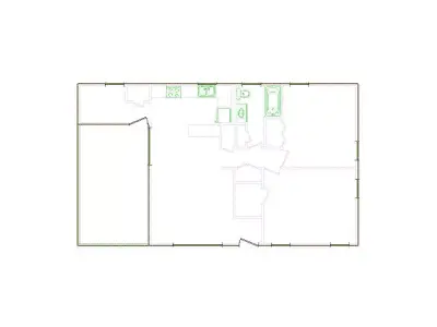 Detailed Exterior Sketch by Interior - 751-1000 SF - Xactimate 3D model