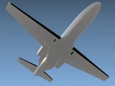Cessna Citation cj1 private jet 3D model