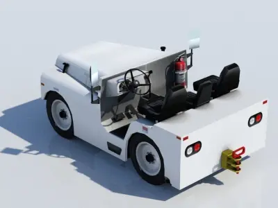 Aircraft TUG Model MT Tow Tractor low poly Low-poly 3D model