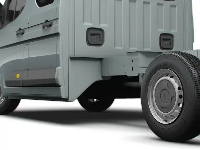 Renault Master CrewCab L3 Chassis 2024 3D model