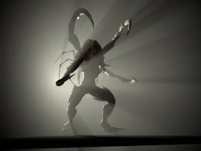 Monster Crab Low-poly 3D model