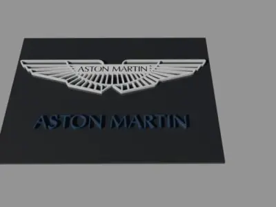 Aston Martin Logo Free 3D model
