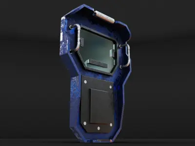 Deployable Riot Shield - Turntide Low-poly 3D model