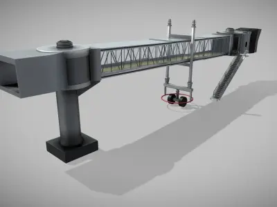 aero bridge Low-poly 3D model